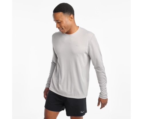 Tenis Saucony Stopwatch Long Sleeve Hombre Tops Ropa Alloy México MX-346-NB